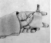 link to larger image of black and white hand